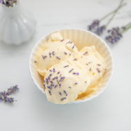 Lavender honey ice cream