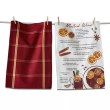 Load image into Gallery viewer, Mulled Wine Recipe Dishtowel
