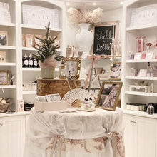 Load image into Gallery viewer, A pretty lavender product Boutique with the Christmas tree and other pretty products on a table. 
