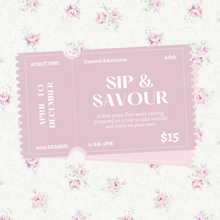 Load image into Gallery viewer, Sip and Savour Tasting
