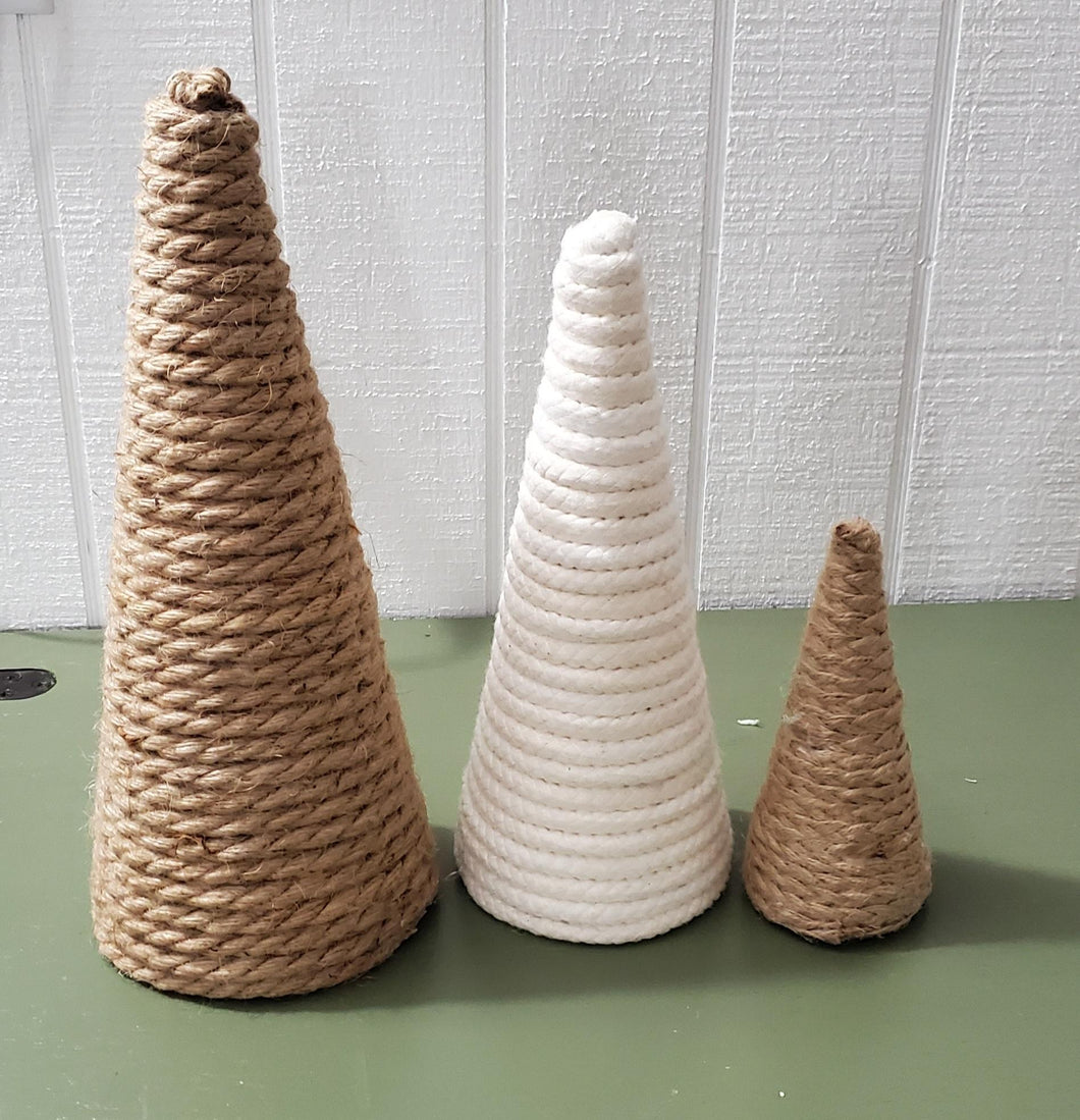 Handcrafted Cone Christmas Trees