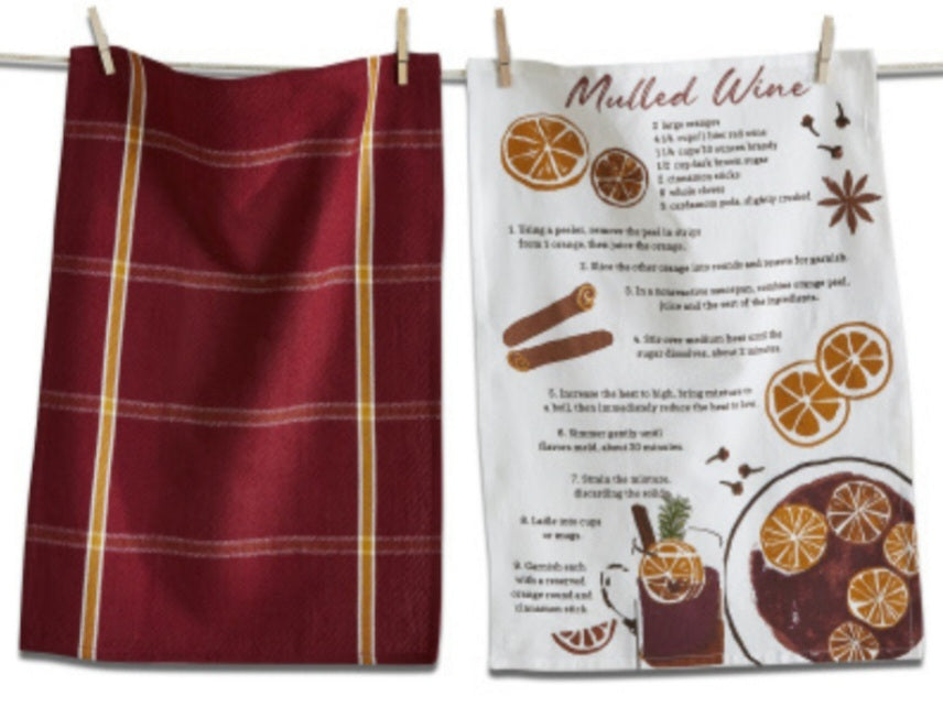 Mulled Wine Recipe Dishtowel