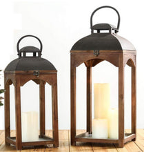 Load image into Gallery viewer, Glass and Iron Lanterns
